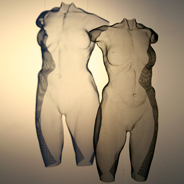 David Begbie mesh sculpture CENS in Edinburgh