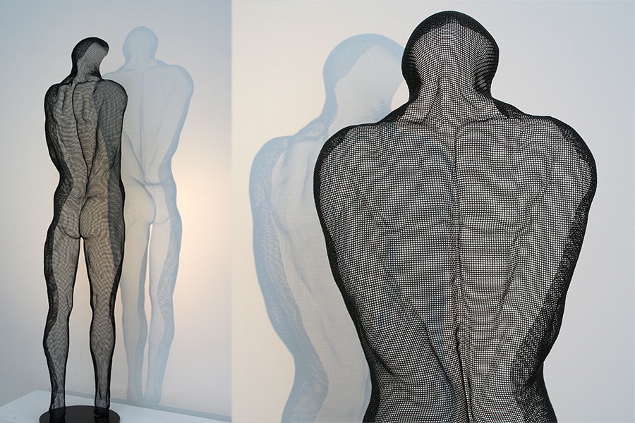 Sculpture depiciting a slave - a donation to the Slavery Museum in Liverpool