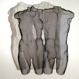A suspended torso sculpture feminine and masculine