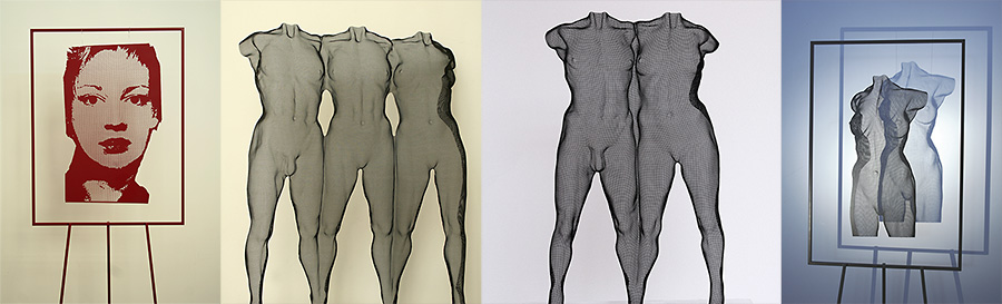four sculptures by David Begbie presented at art Miami 2014