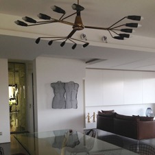 couple sculpture wall-mounted
