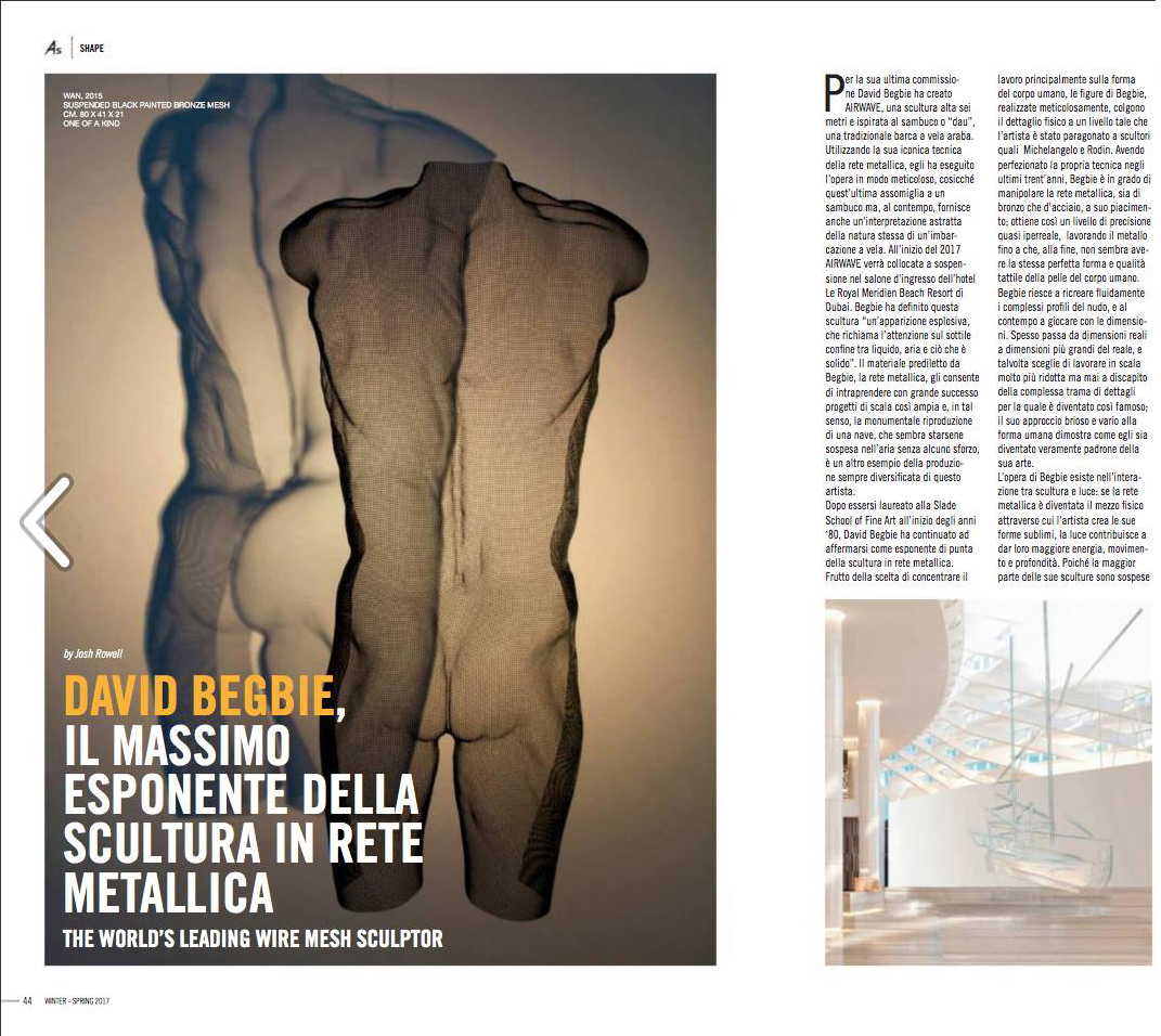 Magazine about Leading Wire Mesh Artist 2017