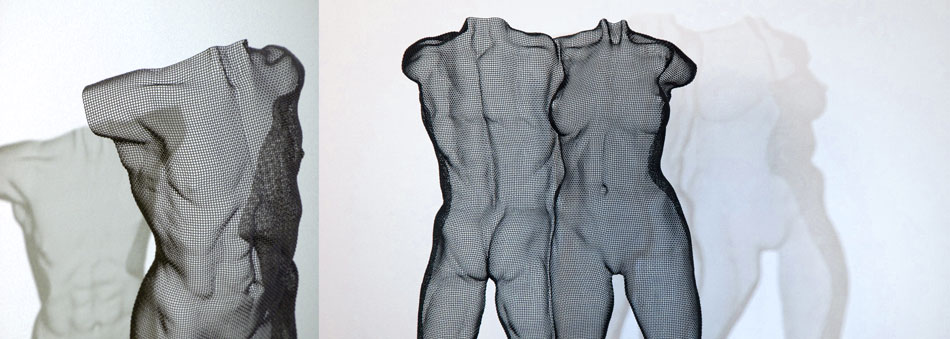 Male and female sculpture figurative forms