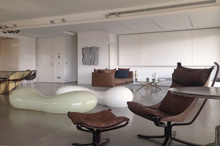 interior design with David Begbie sculpture