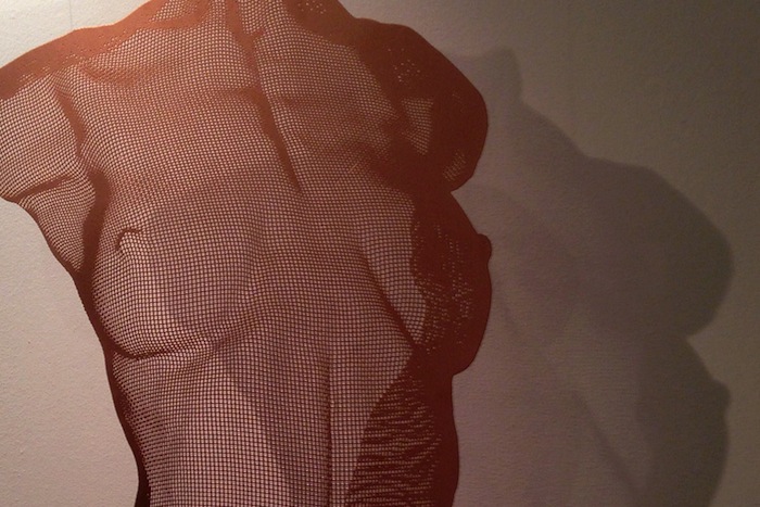 detail of metal sculpture by David Begbie