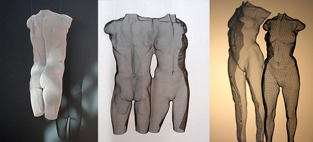 figurative body sculpture exhibited at Bergamo 2018