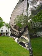 detail semi transparent outdoor sculpture