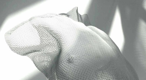 Detail of white girl sculpture as a preview for a stunning short video. Art by sculptor Begbie